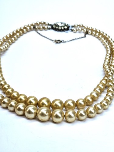 Vintage lotus double row faux - lotus,