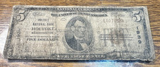 1929 holyoke ma bank - $5, holyoke,