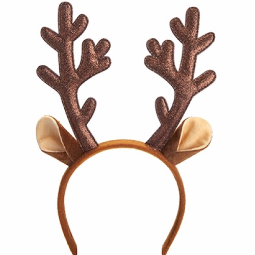 Reindeer glitter antlers - reindeer, with