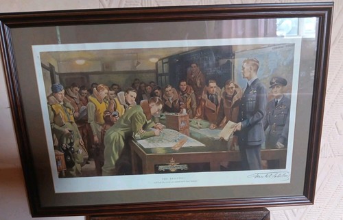 Raf bomber command crew signed - raf,