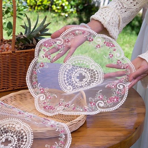 2pcs vintage lace placemats - vintage,