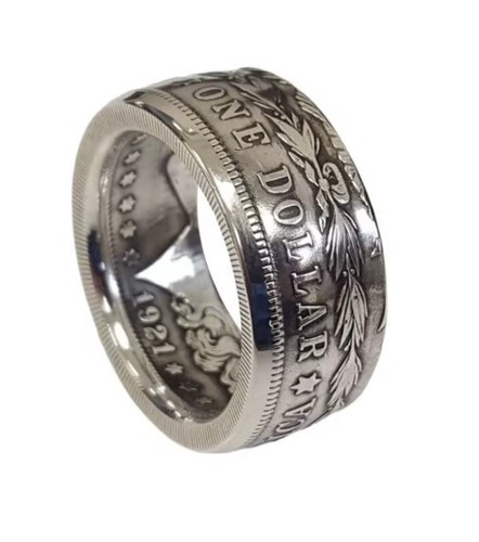 Usa dollar coin ring - ring, mens