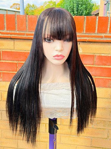 Women long straight black - women,