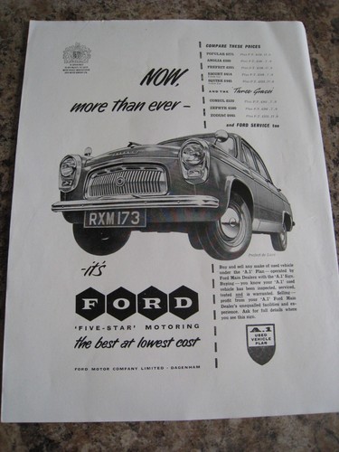 Ford prefect luxe car - prefect, de