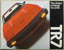 TRIUMPH TR7 USA Car Sales Brochure Apr 1976 Ref TR7-12.4/76 Rev.200M