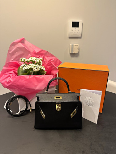 Hermès kelly mini black epsom - kelly,