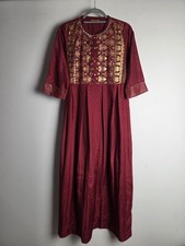 Aurelia Maroon and Gold Dress
