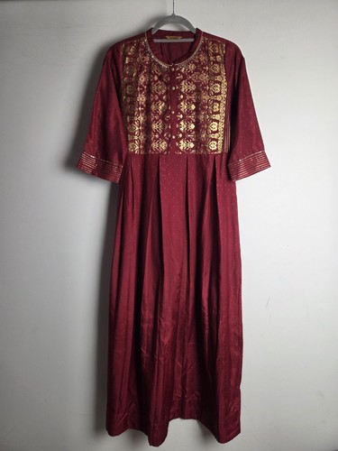 Aurelia maroon and gold - and, dress