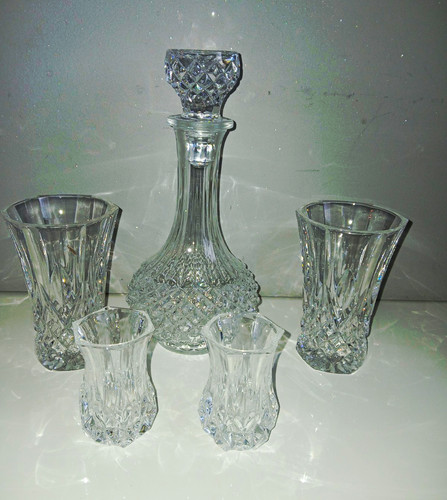 Vintage cut glass - cut,