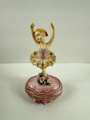 Hinged porcelain trinket box - hinged,