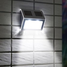 Super Bright Solar Powered Door Fence Wall Lights LED Outdoor Garden Lamp