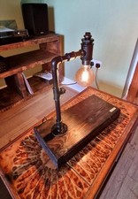 Industrial steampunk lamp with - industrial,