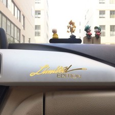 2x Limited Edition Logo Gold Emblem Badge Decals Metal Sticker Car Accessories