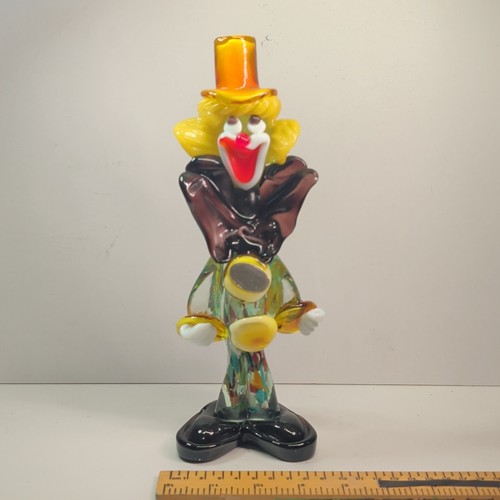 Murano glass clown figurine - glass,