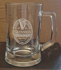 Guinness Original Extra Stout Beer Pint Tankard Glass  Brand