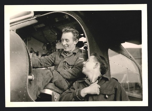 Photograph pilots talking in - photograph:,