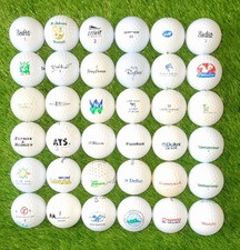 Used Rare Logo Golf Balls x36