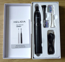 Helicia - USB Electric Sonic Toothbrush, 3 modes, 2 heads. Black. Box opened.
