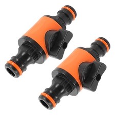 2xHose Pipe Tap Shut Off Valve