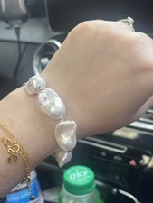 Real Natural White Keshi