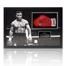 Mike Tyson Signed Red Everlast