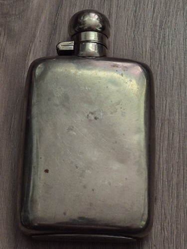 Antique silver plated hip - silver,