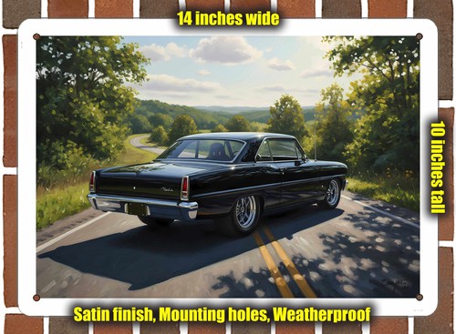 Metal sign 1966 chevrolet - metal,