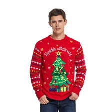 Christmas Sweater Men Long