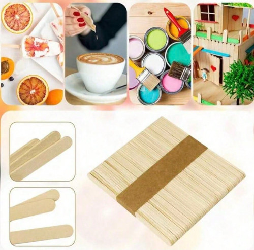 100x wooden lollipop sticks - lollipop,