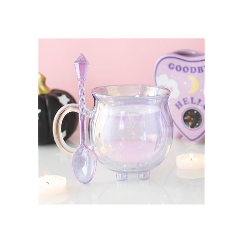 Purple double walled glass - walled,