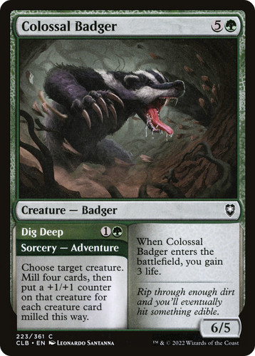 Colossal badger dig deep - colossal,