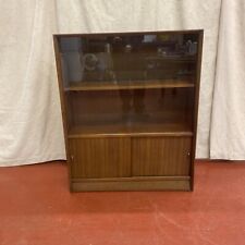 Herbert E Gibbs Glass Fronted Display Book Case Cabinet Teak 60’s 70’s Mid Cent