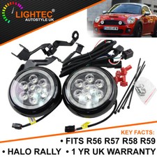 For BMW MINI LED Rally DRL Daytime Running Halo Angel Ring Grill Spot Lights UK