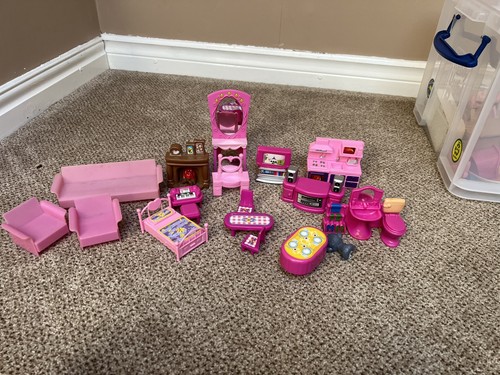 Plastic doll house furniture - plastic,