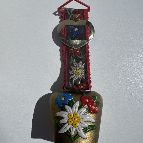 Vintage painted swiss cow - vintage,