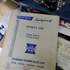 TRIUMPH SPITFIRE 4 SPORTS CAR SPARE PARTS CATALOGUE original 