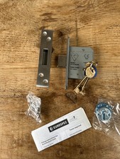 Carlisle Brass BS 5 Lever Dead Lock 2. 5" Satin Stainless steel Finish 3 Keys