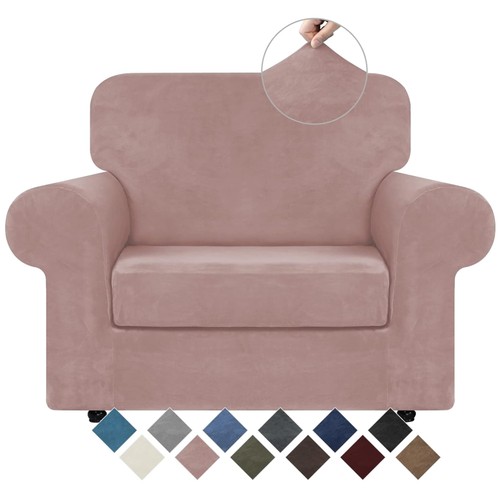 Pink velvet sofa slipcovers - sofa,
