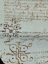 Original 1605 Vellum Latin