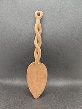 Rustic Twisted Handle, Heart Shaped Wooden Spoon