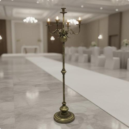 Bronze finish candle stand - bronze,