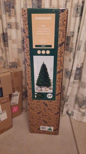 Christmas tree 7ft unlit boden - tree,