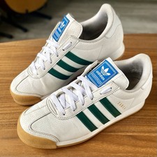 Adidas Samoa Leather White / Green / Gum Size 6 Unisex Retro