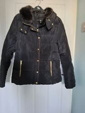 H&M Ladies Black Warm Winter Jacket Size 14