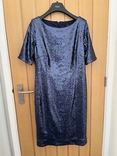 Joanna Hope Sequin Party Dress (Size 14) Blue