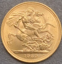 1959 Gold Sovereign Scarce
