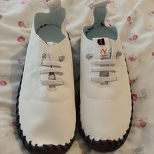 Women Sneakers Pu Leather Loafers, Hiking , hand made Soft , Oxford Shoes