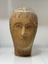 Turn of The Century Wooden Wig Block Mannequin Head