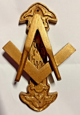 MASONIC DOOR KNOCKER IN GOLD