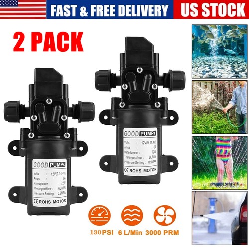 2pcs 12v water pump 130psi - 2pcs,